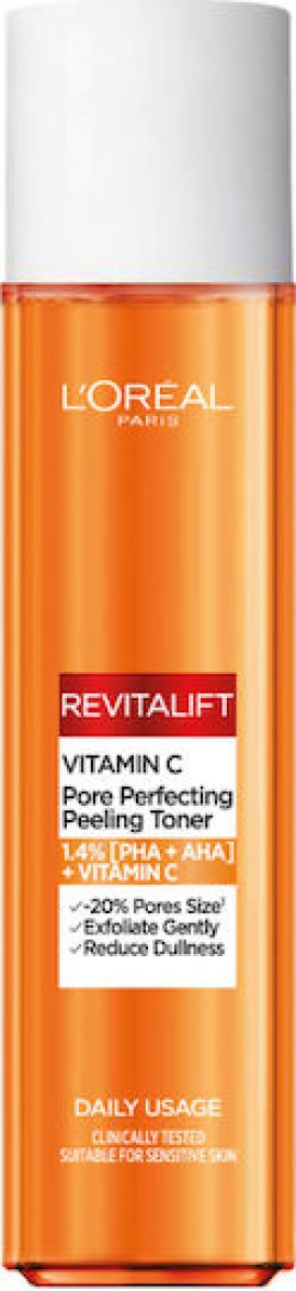 LOreal Paris Revitalift Vitamin C Peeling Toner Προσώπου για Τόνωση & Λάμψη 180ml