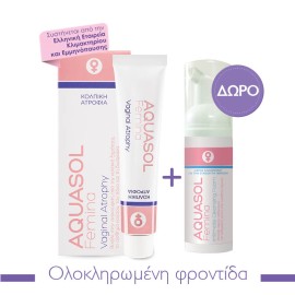 Aquasol PROMO Femina Vaginal Atrophy Εξειδικευμένη Κρέμα για την Κολπική Ξηρότητα 30ml με Απλικατέρ - ΔΩΡΟ Intimate Cleansing Foam Απαλός Αφρός Καθαρισμού για την Ευαίσθητη Περιοχή 40ml