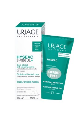 Uriage PROMO Hyseac Ολιστική Φροντίδα για το Δέρμα με Ακμή - Ατέλειες - Πόροι - Μαύρα Στίγματα - Γυαλάδα & Mini Size 40ml & ΔΩΡΟ Gel Καθαρισμού για Λιπαρό Δέρμα με Τάση Ακμής 50ml