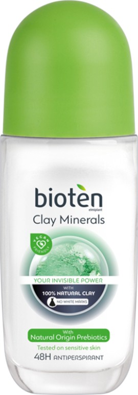 Bioten Clay Minerals Γυναικείο Αποσμητικό Roll on 48ωρης Ενυδάτωσης 50ml