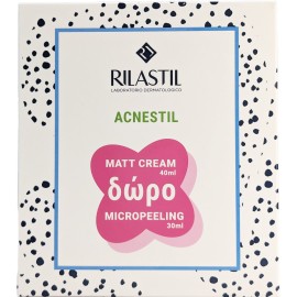 Rilastil PROMO Acnestil Matt Ενυδατική Κρέμα 40ml - ΔΩΡΟ Micropeeling Ήπια Απολεπιστική Λοσιόν 30ml