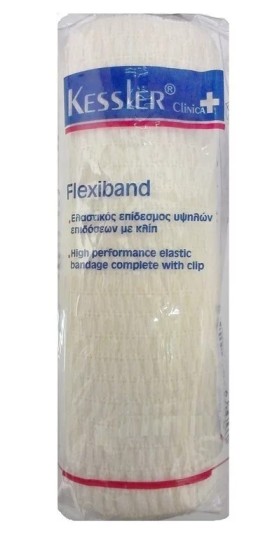 Kessler Flexiband Ελαστικός Επίδεσμος Με Κλιπ - 10cm x 4,5m