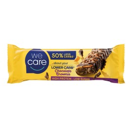 WeCare Lower Carb Chocolate Brownie Μπάρα Σοκολάτας Γάλακτος με Στρώση Καραμέλας & Επικάλυψη Σοκολάτας 60gr