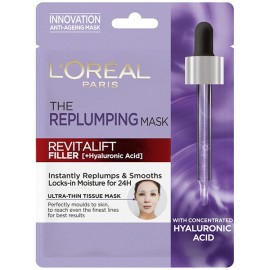 LOreal Paris Revitαlift Filler Υφασμάτινη Μάσκα Για Εντατική Ενυδάτωση - Σύσφιξη 30gr