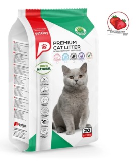 Petclay Strawberry Άμμος για Γάτες με Άρωμα Φράουλα 20lt