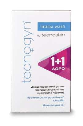 Tecnoskin Tecnogyn PROMO Intimate Wash Δερμοκαθαριστικό για την Καθημερινή Υγιεινή της Ευαίσθητης Περιοχής 2x200ml [1+1 ΔΩΡΟ]