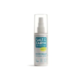 Salt of the Earth 100% Φυσικό Vegan Αποσμητικό, Επαναγεμιζόμενο Spray Χωρίς Άρωμα 100ml