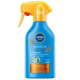Nivea Sun Protect & Bronze SPF30 Body Lotion Trigger Spray Αντηλιακό Γαλάκτωμα Σώματος & Φυσικό Μαύρισμα 270ml