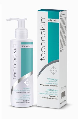 Tecnoskin Tecneal Purifying Foaming Wash Αφρίζον Gel Καθαρισμού Προσώπου & Σώματος για Λιπαρό & με Τάση Ακμής Δέρμα 200ml