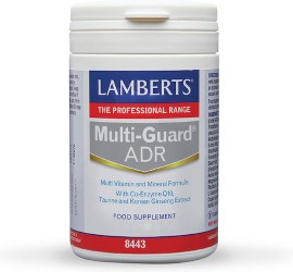 Lamberts Multi Guard ADR Πολυβιταμίνη Υψηλής Ισχύος με Q10, Ταυρίνη & Ginseng 60 Ταμπλέτες