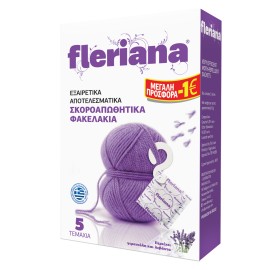 Power Health Fleriana Φυσικό Σκοροαπωθητικό με Εκχυλίσματα Γερανιόλης και Λεβάντα 5 Φακελάκια