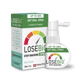 Amhes Pharma Losebig Stop Snacking Spray Mint Flavor Σταματά το Τσιμπολόγημα Άμεσα Μέντα 30ml
