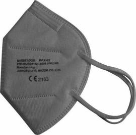 Barbeador Max Mask Ffp2 Μάσκες Γκρι Προστασίας Ενηλίκων 20 Σακουλάκια ανά 1 Τεμάχιο