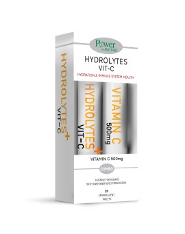 Power Health PROMO Power Of Nature Hydrolytes with Stevia - ΔΩΡΟ Vitamin C 500mg Συμπλήρωμα Διατροφής για την Ενυδάτωση του Οργανισμού 20+20 Αναβράζοντα Δισκία