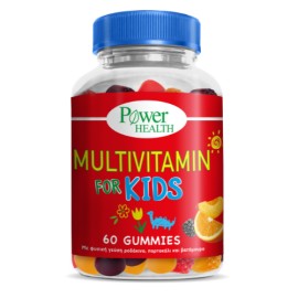 Power Health Multvitamin Kids Gummies Παιδικό Συμπλήρωμα Διατροφής με 11 Βιταμίνες & Μέταλλα - Γεύση Ροδάκινο, Πορτοκάλι & Βατόμουρο 60 Ζελεδάκια