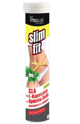 Ino Plus Slim Fit CLA - L-Carnitine Συμπλήρωμα Διατροφής  με Πράσινο Τσάι και Καρνιτίνη για τον Μεταβολισμό 20 Αναβράζοντα Δισκία