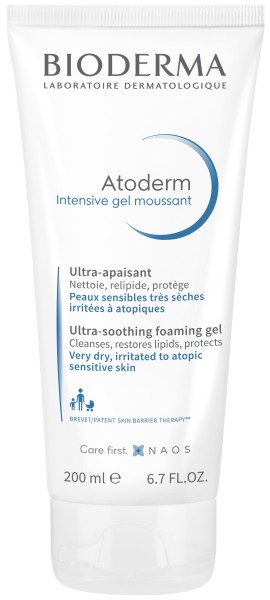 Bioderma Atoderm Intensive Gel Moussant Εξαιρετικά Καταπραϋντικό Ζελ Καθαρισμού για Πολύ Ξηρό Προς Ατοπικό Δέρμα 200ml