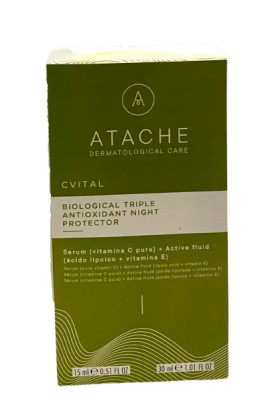 Atache C Vital Serum Αντιγηραντικός Ορός Προσώπου 15ml - Active Fluid Αντιγηραντική Κρέμα Προσώπου 30ml