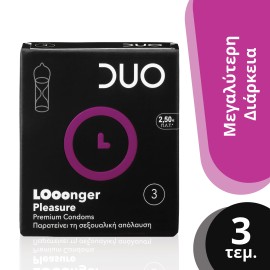 Duo Longer Pleasure Επιβραδυντικά Προφυλακτικά 3 Τεμάχια