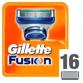 Gillette Fusion5 - Ανδρικές Ανταλλακτικές Κεφαλές Ξυρίσματος, 16 Τεμάχια