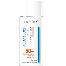 Froika Aquatouch Fluid Sunscreen SPF50+ Tinted Light Λεπτόρρευστο Αντηλιακό με Χρώμα Ανοιχτή Απόχρωση 50ml