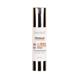 Froika Premium Sun Screen SPF50+ Tinted Αντηλιακή Κρέμα Προσώπου με Χρώμα Σκούρα Απόχρωση 50ml