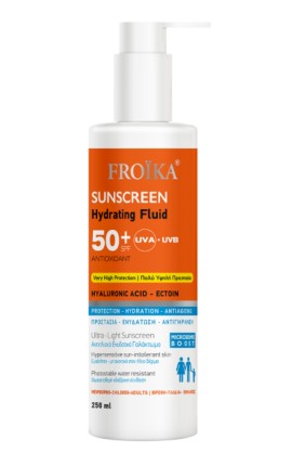 Froika Sunscreen SPF50+ Hydrating Fluid Αντηλιακό Γαλάκτωμα Προσώπου & Σώματος 250ml