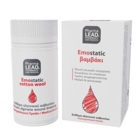 PharmaLead Emostatic Cotton Wool Αιμοστατικό Βαμβάκι για Ρινικές Αιμορραγίες, 2 gr