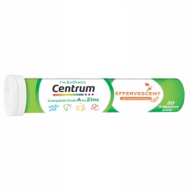 Centrum A To Zinc Effervescent, Πολυβιταμίνη για τη Διατροφική Υποστήριξη των Ενηλίκων, με Γεύση Πορτοκάλι 20 Αναβράζοντα Δισκία