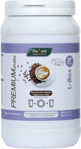 PreVent Premium Shake L - Box Cappuccino Latte Υποκατάστατο Γεύματος για την Απώλεια Σωματικού Βάρους 581g