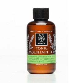 Apivita Mini Shower Gel Αφρόλουτρο Tonic Mountain Tea (Travel Size) 75ml