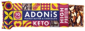 Adonis Keto Βιταμινούχα Μπάρα Υψηλής Πρωτεϊνης με Φυστικοβούτυρο & Σοκολάτα 45gr