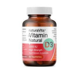 Natura Vita Vitamin D3 2000IU για την Καλή Υγεία του Ανοσοποιητικού & των Οστών 30 Ταμπλέτες
