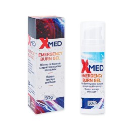 Medisei X-Med Emergency Burn Gel Γέλη για τη Θεραπεία Ελαφρών Εγκαυμάτων & Αμυχών Ταχύτερη Επούλωση 50gr
