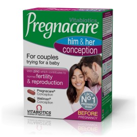 Vitabiotics Pregnacare Him & Her Conception για Ζευγάρια που Προσπαθούν να Αποκτήσουν Παιδί 2 x 30 Δισκία