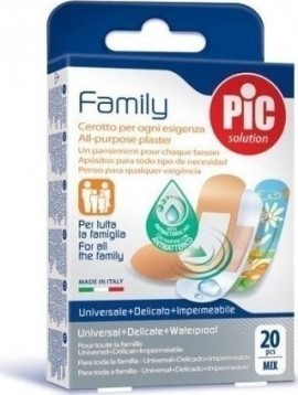 Pic Solution Family Strips Mix  Αυτοκόλλητα Επιθέματα Σε Διάφορα Μεγέθη 20 Τεμάχια