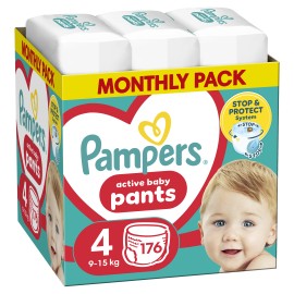 Pampers Pants 360° MSB Μέγεθος 4 [9-15kg] 176 Πάνες - Βρακάκι