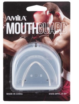 Amila Προστατευτικό Μασελάκι Διάφανο SR Ανατομική Σχεδίαση με Θήκη 1 Τεμάχιο