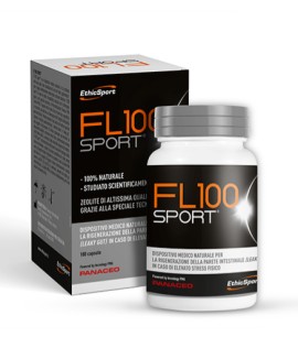 EthicSport FL100 Sport 500mg Ζεόλιθος για Αποτοξίνωση & Άμεση Μείωση Γαλακτικού Οξέος 180 Κάψουλες