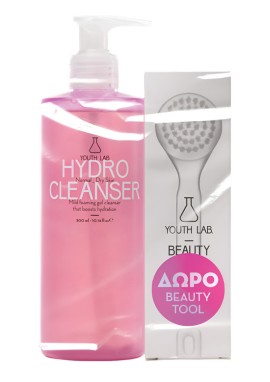 Youth Lab PROMO Hydro Cleanser Καθαρισμού Προσώπου Κανονικές & Ξηρές Επιδερμίδες 300ml & Beauty Tool Βουρτσάκι Καθαρισμού