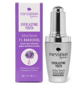 Messinian Spa Bakuchiol Everlasting Youth Serum Ορός Αντιγήρανσης Προσώπου & Λαιμού 30ml