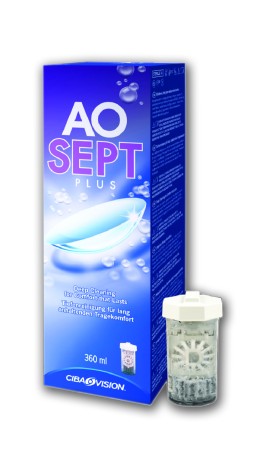 Alcon Aosept Plus HydraGlyde Διάλυμα Φακών Επαφής Σιλικόνης  Υδρογέλης 360ml + ΔΩΡΟ Θήκη Φακών Επαφής