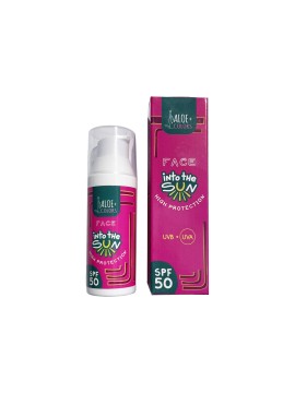 Aloe Colors Into The Sun Face Sunscreen SPF50 Αντηλιακή Κρέμα Προσώπου 50ml
