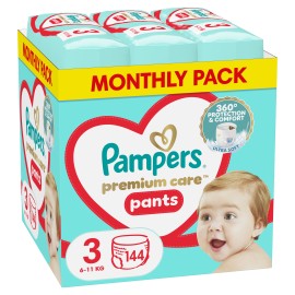 Pampers MSB Premium Care Pants Μέγεθος 3 [6-11kg] 144 Πάνες - Βρακάκι