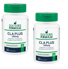 Doctors Formula PROMO CLA Plus 1250mg Συμπλήρωμα Διατροφής 2x60 Μαλακές Κάψουλες