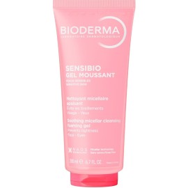 Bioderma Sensibio Gel Moussant, Face & Eyes Gel Καθαρισμού Προσώπου & Ματιών 200ml Tube
