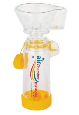 Matsuda airChamber Αεροθάλαμος Εισπνοών Κίτρινο για 1-6 Ετών 1 Τεμάχιο