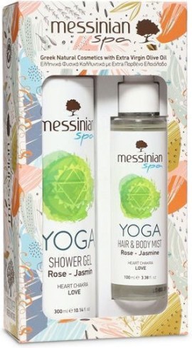Messinian Spa PROMO Yoga Rose & Jasmine Αφρόλουτρο Τριαντάφυλλο & Γιασεμί 300ml & Hair & Body Αρωματικό Mist για Μαλλιά & Σώμα 100ml