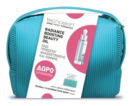 Tecnoskin PROMO Age Pro Radiance Boosting Beauty Oil Έλαιο Αντιγήρανσης - Λάμψης 30ml & Tecneal Cleansing Face Mask Mάσκα Προσώπου για Βαθύ Καθαρισμό 2x6ml & ΔΩΡΟ Νεσεσέρ