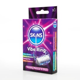 Skins Vibe Ring Δονούμενο Δαχτυλίδι Πέους με Παλμικό Bullet Δονητή 1 Τεμάχιο